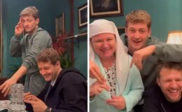 Burak Yörük ile Erdem Şanlı sette dans etti