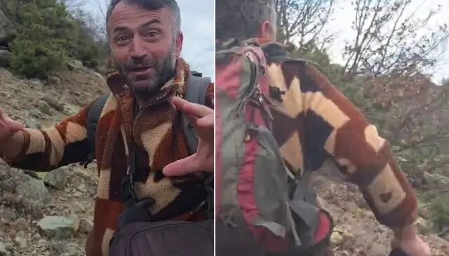 Çalının arkasındakini kuş sandı, karşısında görünce kanı dondu