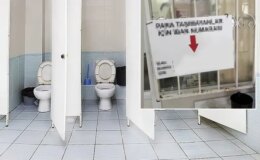 Cami tuvaletine asılan yazı tartışma yarattı