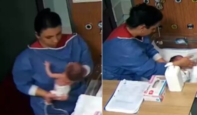 Cani hemşirenin yeni görüntüsü ortaya çıktı! Bir bebeğe daha aynısını yapmış