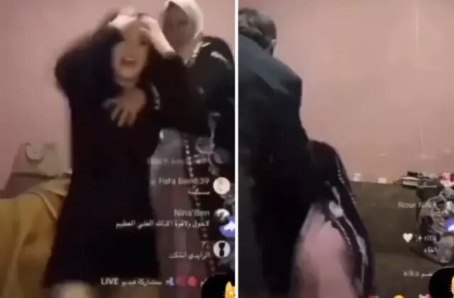 Canlı yayın yaparken, anne ve babası tekme tokat saldırdı