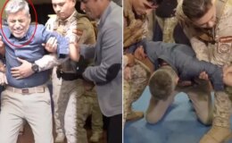 Bakana canlı yayında elektroşok! Acılar içinde yere devrildi