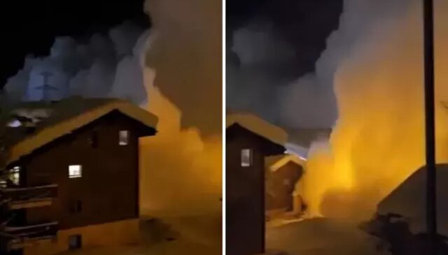 Çığ, koca köyü saniyeler içinde yuttu