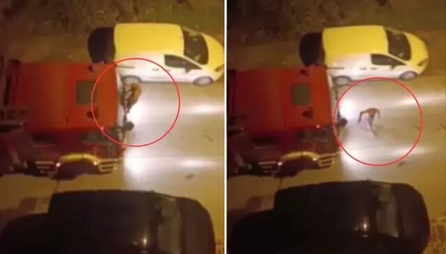 Cinnet getirip evini ateşe verdi, yarı çıplak halde itfaiye aracına engel oldu