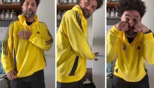 Cristian Baroni maç biter bitmez telefona sarıldı