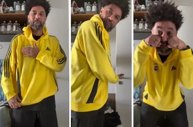 Cristian Baroni maç biter bitmez telefona sarıldı