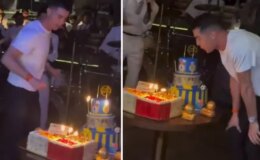 Cristiano Ronaldo, 41. doğum gününü kutlarken görüntülendi