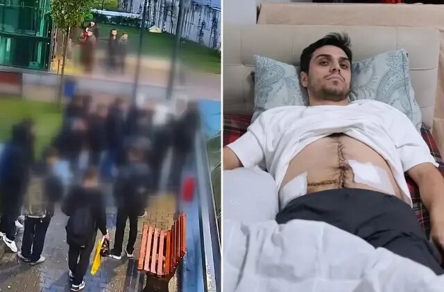 Darbedilen çocuğu kurtarmak isterken 6 yerinden bıçaklandı! Dehşet bitmedi