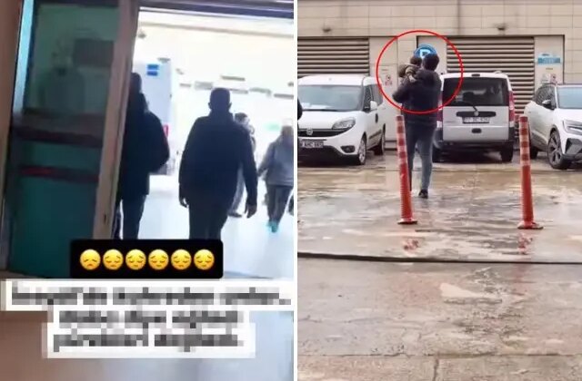 Devlet korumasına alınan çocuğun babasından ayrılış anı yürek burktu