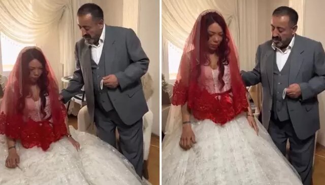 Doğulu damatla evlenen İzmirli kıza büyük şok: Görüntüyü izleyenler de şaşkın