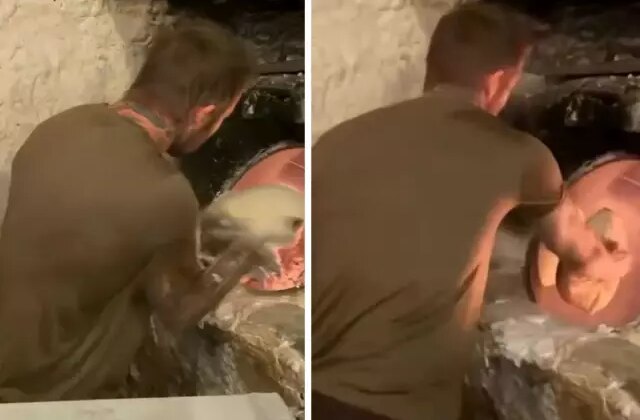 Dünyaca ünlü isim kebapçıda tandır ekmeği pişirdi