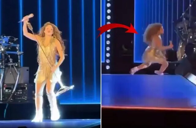 Dünyaca ünlü şarkıcıdan korkutan kaza! Dengesini kaybedip yere düştü