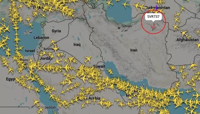 Dünyanın konuştuğu görüntü! Radarlar bu uçağı takip etti