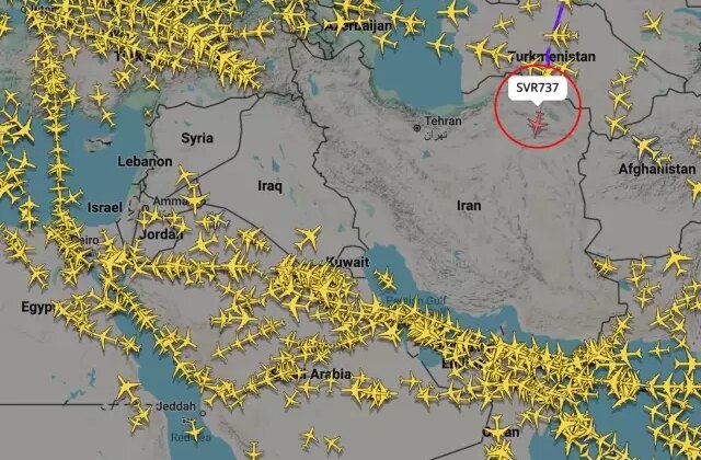 Dünyanın konuştuğu görüntü! Radarlar bu uçağı takip etti