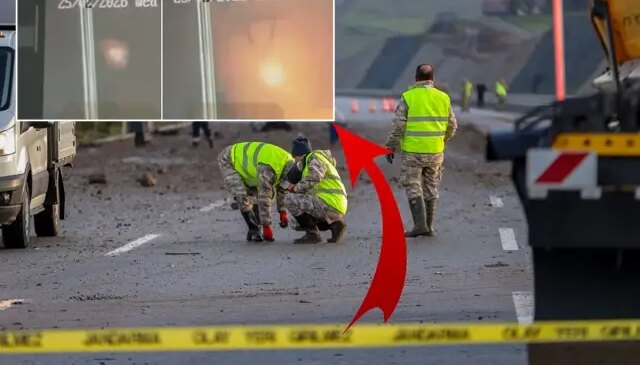 Düşen F-16’dan kafa karıştıran yeni görüntü! Havada 2 kere patlamış