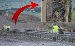 Düşen F-16’nın bulunduğu bölgede çarpıcı manzara