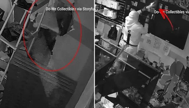 Duvarı kırıp bir sürü elektronik eşya varken tek bir şey çaldılar! Değeri 8 milyon TL