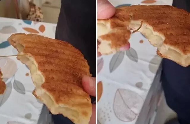 Ekmekten paket lastiği çıktı