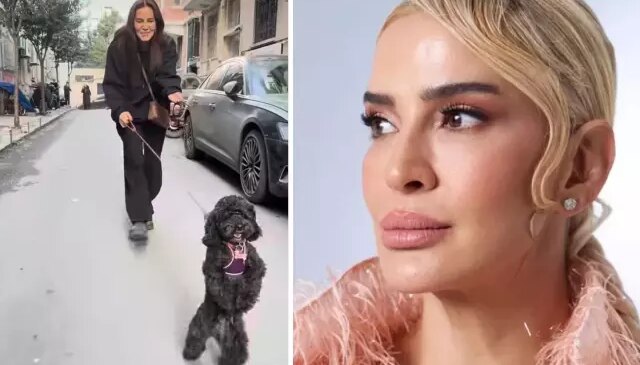 Emel Yıldırım ve köpeğinin eğlenceli anları yüzleri güldürdü