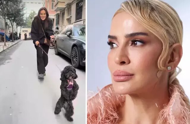 Emel Yıldırım ve köpeğinin eğlenceli anları yüzleri güldürdü