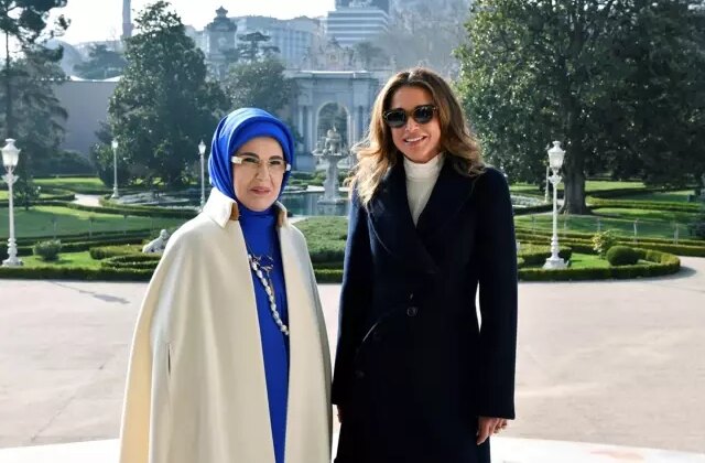 Emine Erdoğan, Ürdün Kraliçesi Rania ile bir araya geldi
