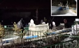 Erzurum’da mezarlıkta poşete sarılı cenin bulundu