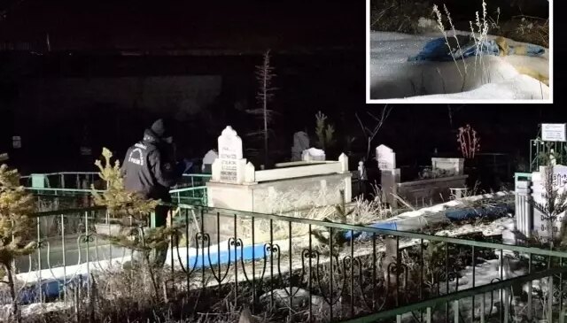 Erzurum’da mezarlıkta poşete sarılı cenin bulundu