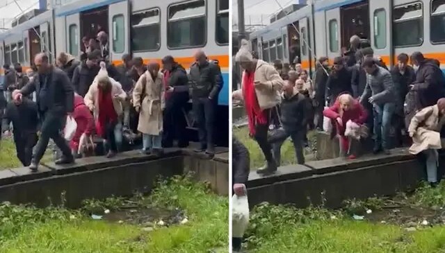 Esenler’de raydan çıkan metro nedeniyle yolcular tahliye edildi