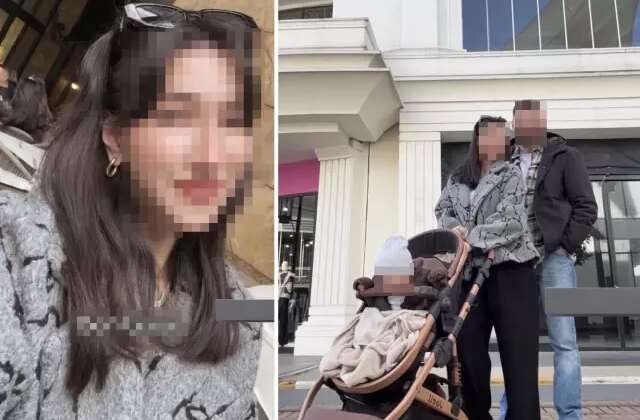 Eşi ve çocuğuyla fotoğraf paylaşan kadının düştüğü nota büyük tepki var