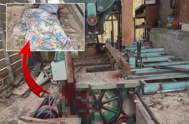 Evinin bahçesinde korkunç son! Başı şerit testereye sıkıştı