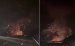 F-16’nın düşme anı! Görüntüye sürücünün sorusu damga vurdu