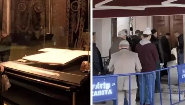 Fatih’te bulunan Hırka-i Şerif ziyarete açıldı