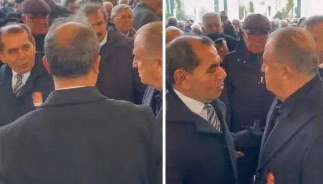 Fatih Terim ve Dursun Özbek, Candemir Berkman’ın cenazesinde bir araya geldi