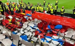 Fener taraftarının Nottingham Forest’ın stadına verdiği zarara bakın