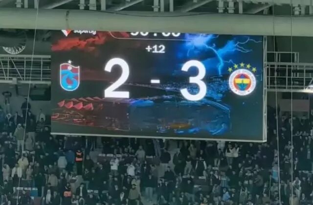 Fenerbahçe, Trabzon’da 3-2’ye abone