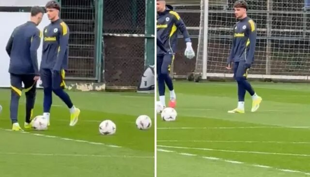 Fenerbahçe’nin, Galatasaray’dan transfer ettiği Çağrı Hakan Balta ilk idmanına çıktı