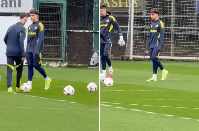 Fenerbahçe’nin, Galatasaray’dan transfer ettiği Çağrı Hakan Balta ilk idmanına çıktı