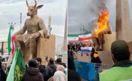 Komşu ülkede kaydedilen görüntü dünya gündemine bomba gibi düştü