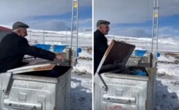 Görüntü Türkiye’nin bir ucundan! Çöp kutusunun kapağını açınca…