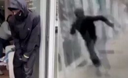 Güzellik salonuna el bombalı saldırı! O anları bir de kayda aldılar