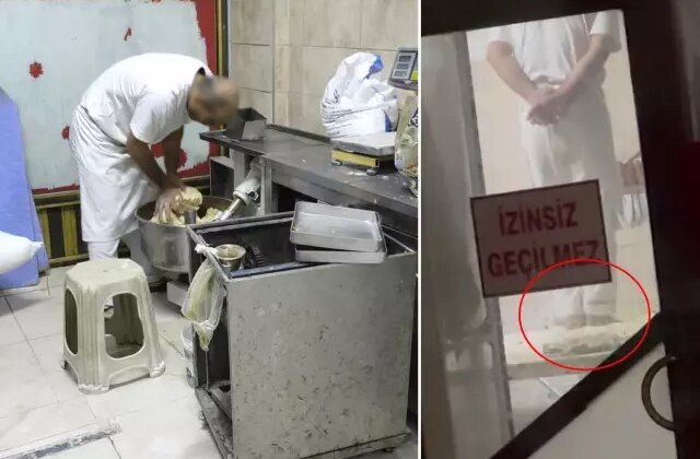 Hamuru ayak altında çiğneyen işletmeye gereği yapıldı