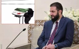 Haseke’de Suriye bayrağı göndere çekildi