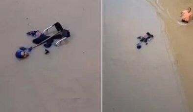 Hatay’da sel! Engelli kadın tekerlekli sandalyesiyle suya kapıldı