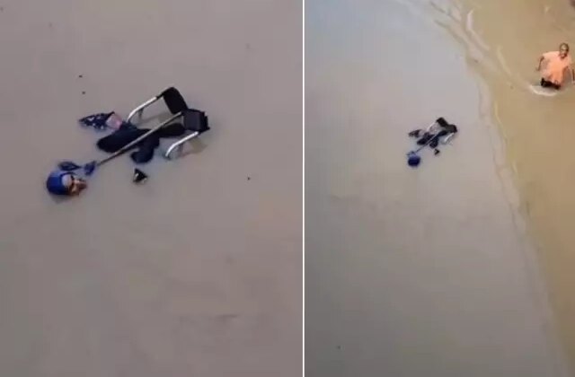 Hatay’da sel! Engelli kadın tekerlekli sandalyesiyle suya kapıldı