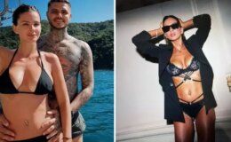 İcardi, sevgilisinin iç çamaşırlı pozlarını paylaştı