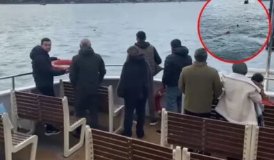 Vapurda panik anları! Görenler çığlık çığlığa bağırdı