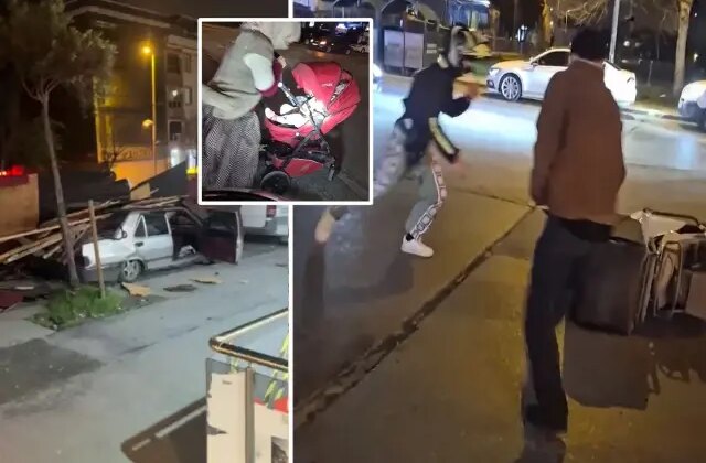 İstanbul’u kuvvetli fırtına vurdu! Ayakta durmak dahi güç