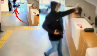 İstanbul’un göbeğinde banka soygunu: O anlar güvenlik kamerasında