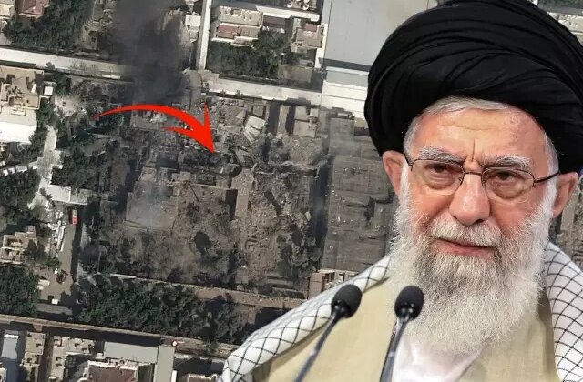 İşte saldırı sonrası ilk görüntü: Hamaney’in Tahran’daki konutu tamamen yok oldu