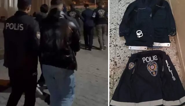 Polis üniforması giydiler, Erasmus ile Türkiye’ye gelen öğrencilere dehşeti yaşattılar